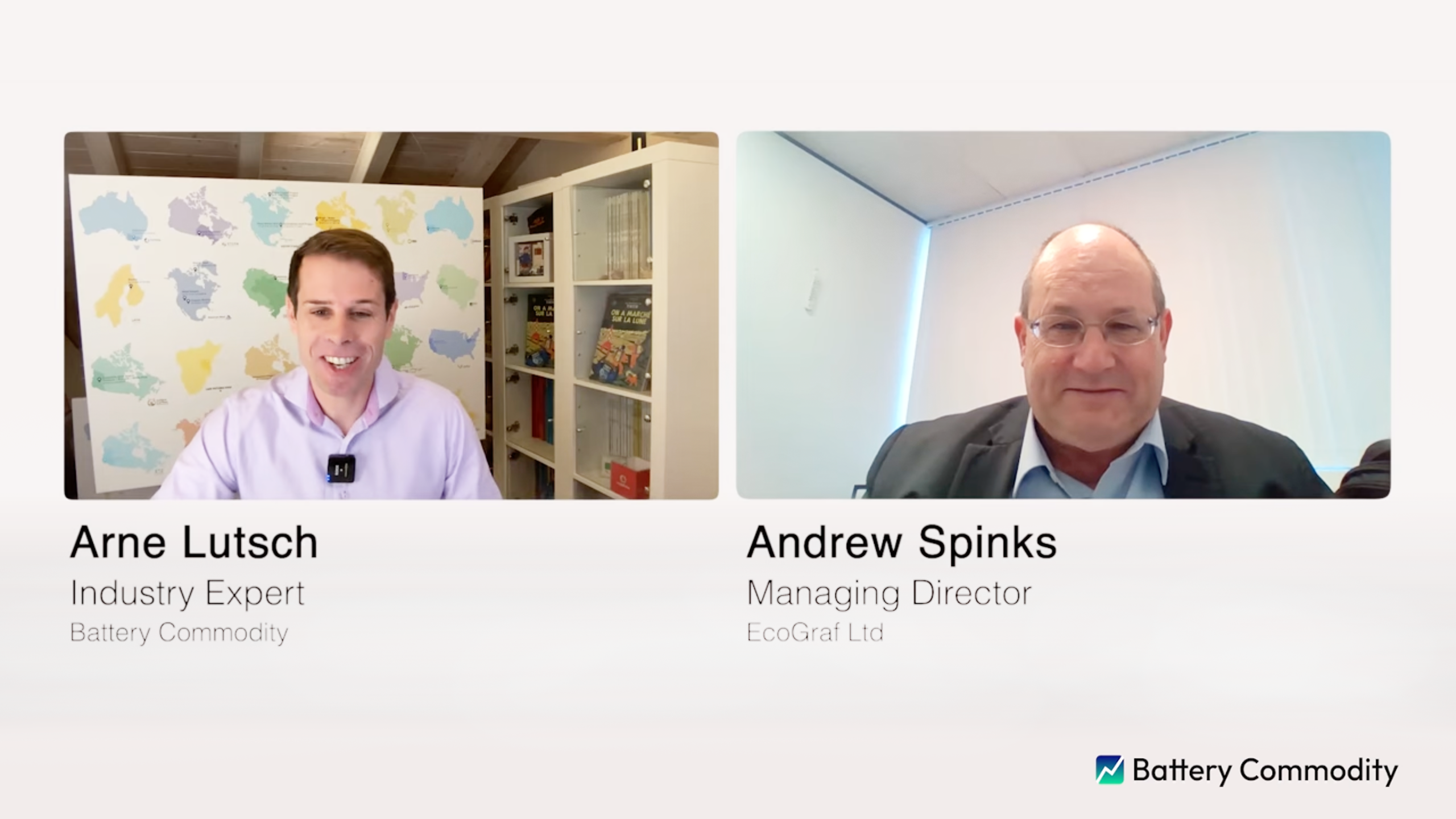 Interview with Arne Lutsch, Industry Expert at Battery Commodity alongside EcoGraf’s Managing Director Andrew Spinks